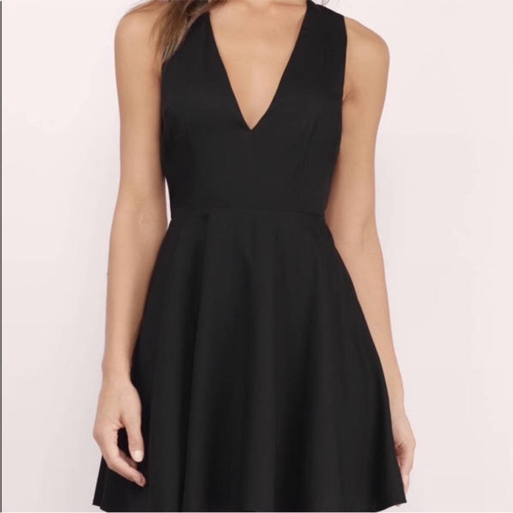 Tobi Black Backless Dress